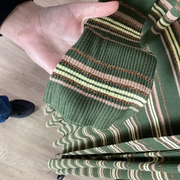 L'Agence Women's Marija Striped Duster Cardigan large - Picture 6 of 7